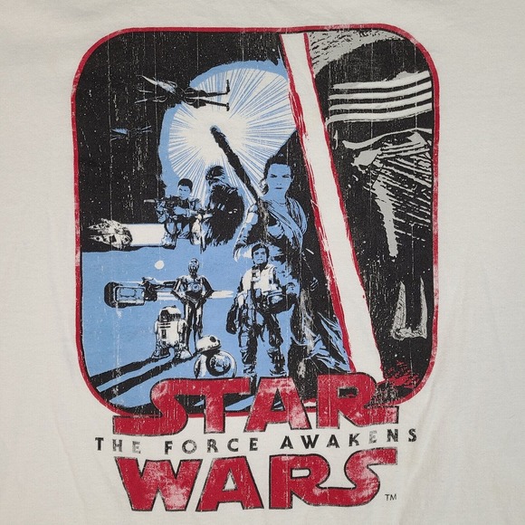 Star Wars T-Shirt Women's 2X Short Sleeve The Force Awakens 100% Cotton - Picture 2 of 11